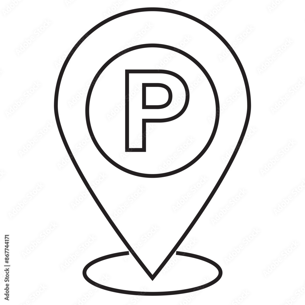 parking area, parking sign outline vector icon. Modern simple isolated sign. Pixel perfect for logo, website, mobile app and other designs. vector illustration . EPS 10/AI parking area, parking sign outline vector icon. Modern simple isolated sign. Pixel perfect for logo, website, mobile app and other designs. vector illustration . EPS 10/AI