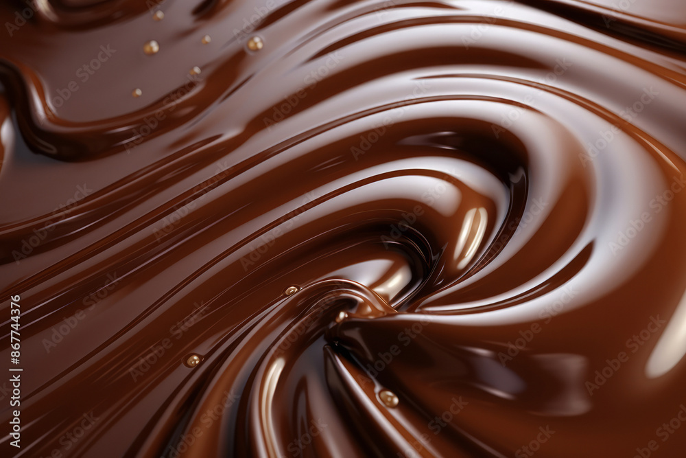 Processed collage of melted liquid chocolate texture. Background for banner, backdrop or texture Processed collage of melted liquid chocolate texture. Background for banner, backdrop or texture