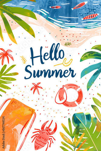 Vector_beautiful_drawing_illustration_of_sandy_summer_1