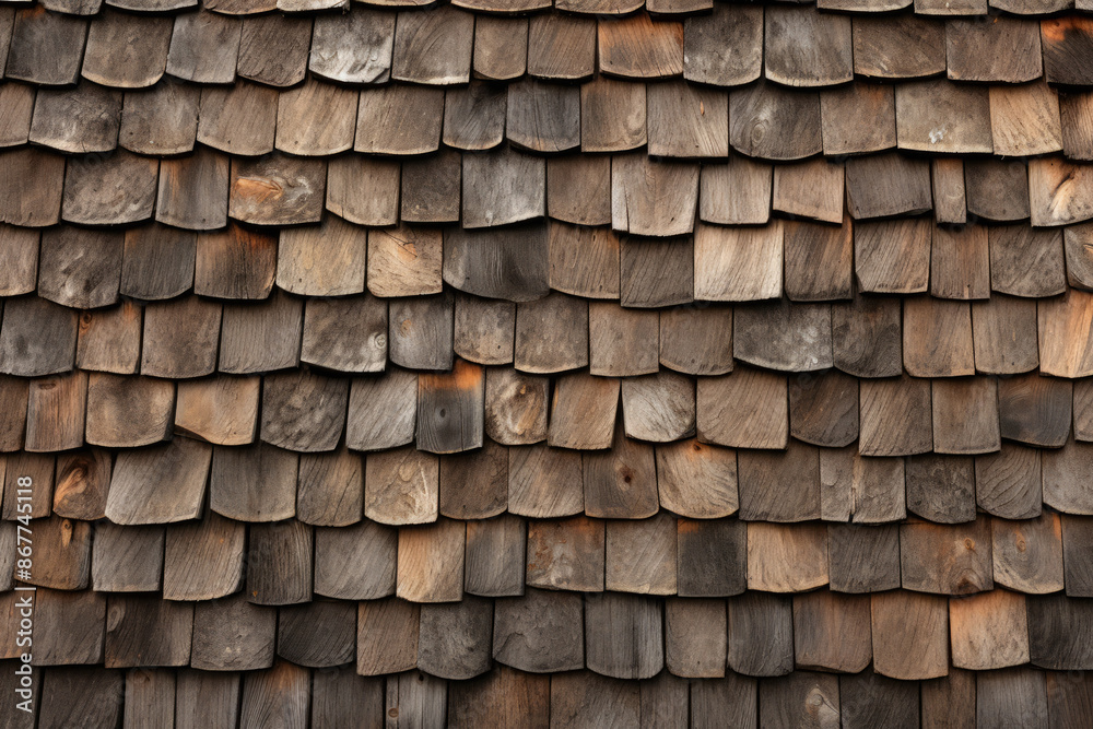 Processed collage of rustic barn roof shingles surface texture. Background for banner, backdrop Processed collage of rustic barn roof shingles surface texture. Background for banner, backdrop