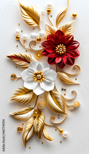 golden floral ornament