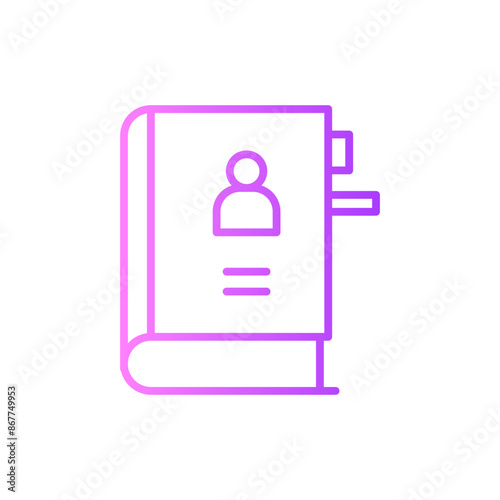 phonebook gradient icon