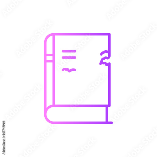 teared book gradient icon
