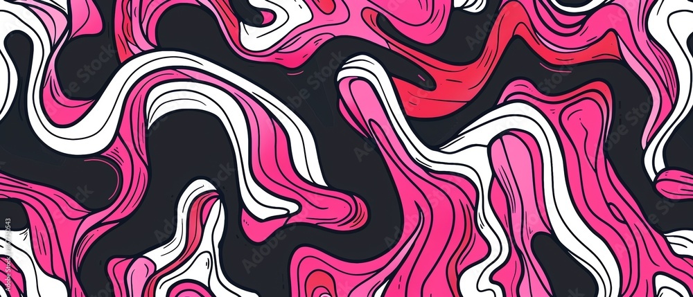 Playful abstract patterns in pink and white hues Playful abstract patterns in pink and white hues