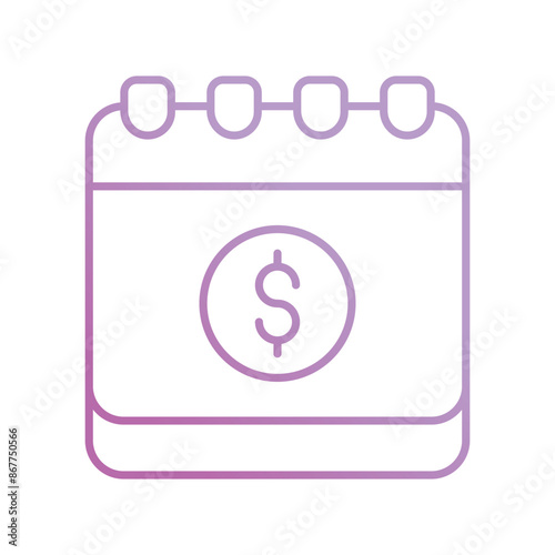 payday icon with white background vector stock illustration