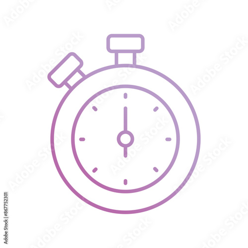 stopwatch icon with white background vector stock illustration