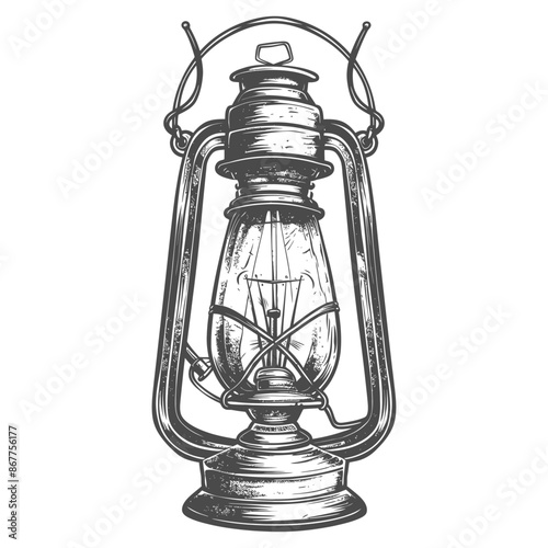 Vintage lantern pendant lamp industrial style full with engraving style black color only