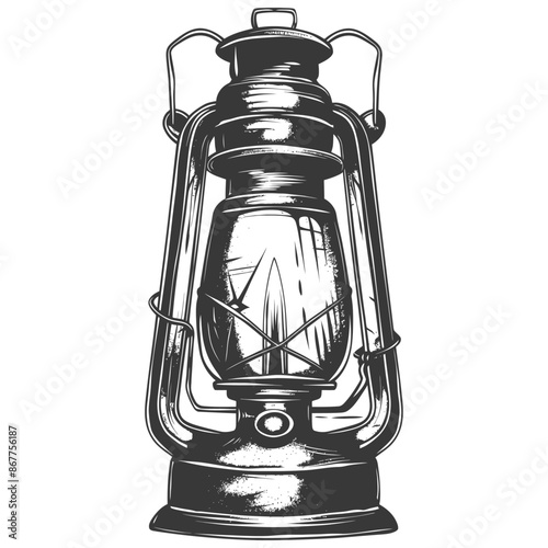 Vintage lantern pendant lamp industrial style full with engraving style black color only