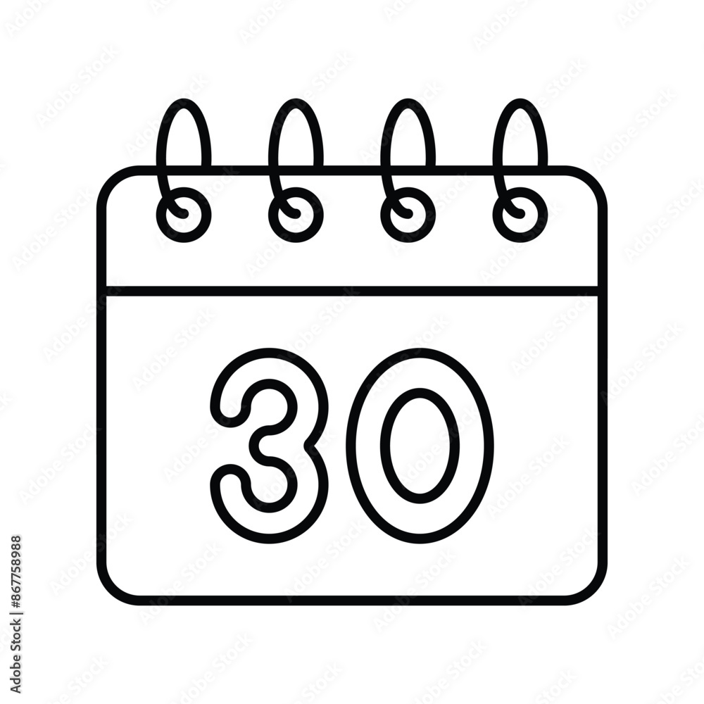 calender icon with white background vector stock illustration calender icon with white background vector stock illustration