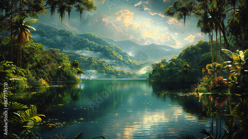 Garden of Eden or Garden of God, the Terrestrial Paradise. Genesis