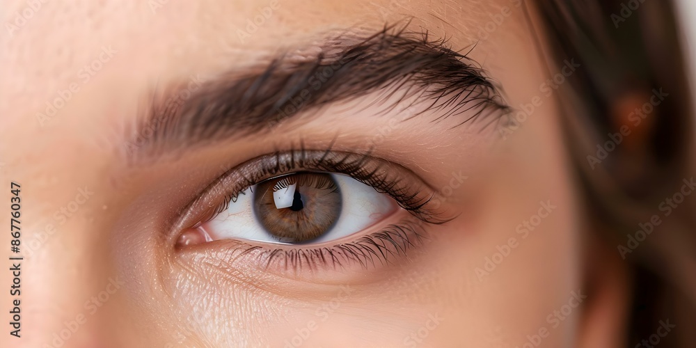 Obraz premium Brow corners arch up hinting at mischievousness and playful demeanor. Concept Facial Expression, Playful Gesture, Mischievous Body Language