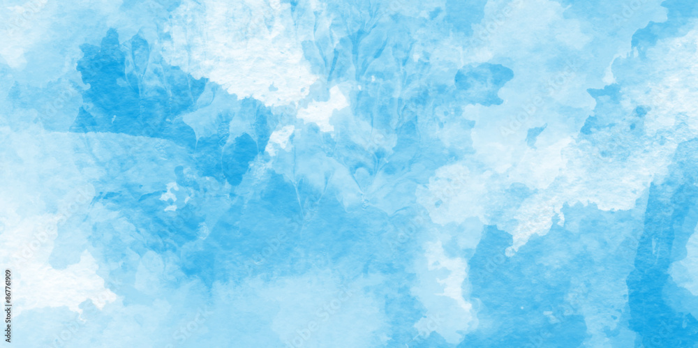 Abstract hand paint square stained soft sky blue watercolor background, hand painted blue watercolor texture, Beautiful bright blue paper texture, Stylist beautiful white clouds in natural bright sky. Abstract hand paint square stained soft sky blue watercolor background, hand painted blue watercolor texture, Beautiful bright blue paper texture, Stylist beautiful white clouds in natural bright sky.