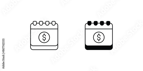 payday icon with white background vector stock illustration