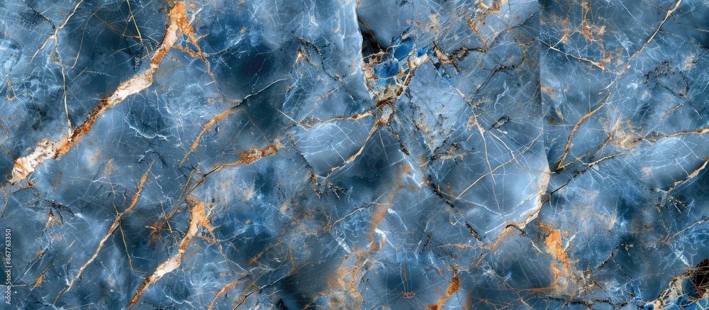 High-Resolution Blue Marble Texture with Golden Veins on Italian Slab for Ceramic Wall Tiles High-Resolution Blue Marble Texture with Golden Veins on Italian Slab for Ceramic Wall Tiles