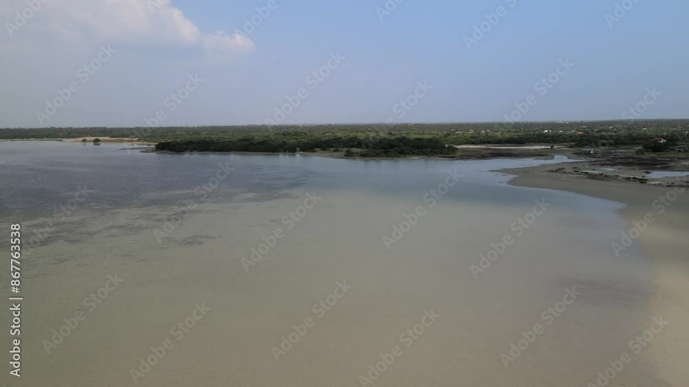 The aerial view of the North Coast of Sri Lanka The aerial view of the North Coast of Sri Lanka