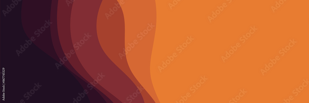 orange gradient wave pattern illustration vector design good for wallpaper, backdrop, background, web banner, and advertising	