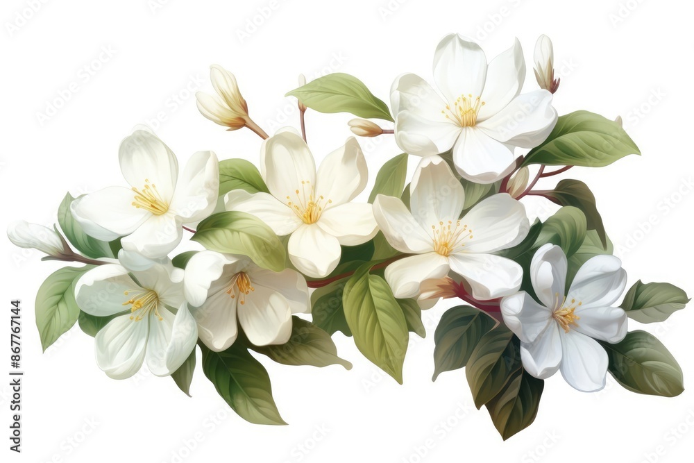 Obraz premium Jasmine illustration isolated on white background