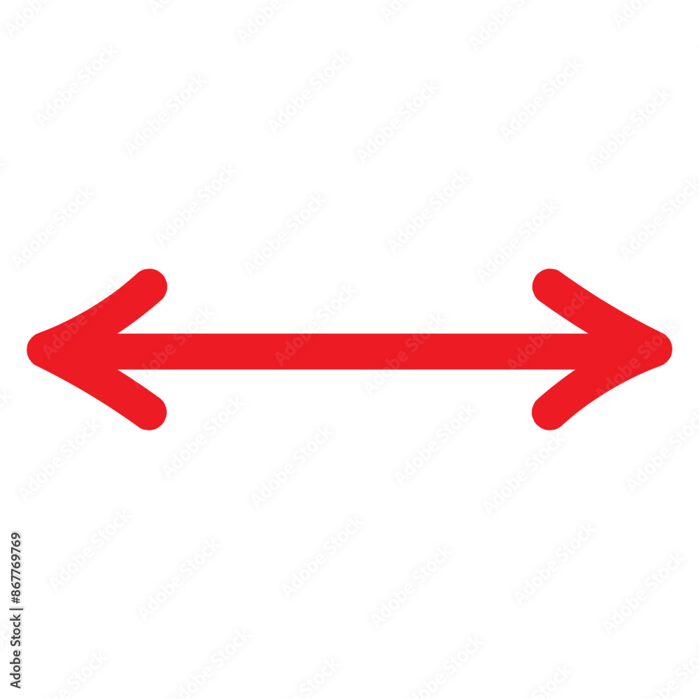 Red Hand drawn arrow icon. Arrow sketch graphic design for education and business use. Red Hand drawn arrow icon. Arrow sketch graphic design for education and business use.