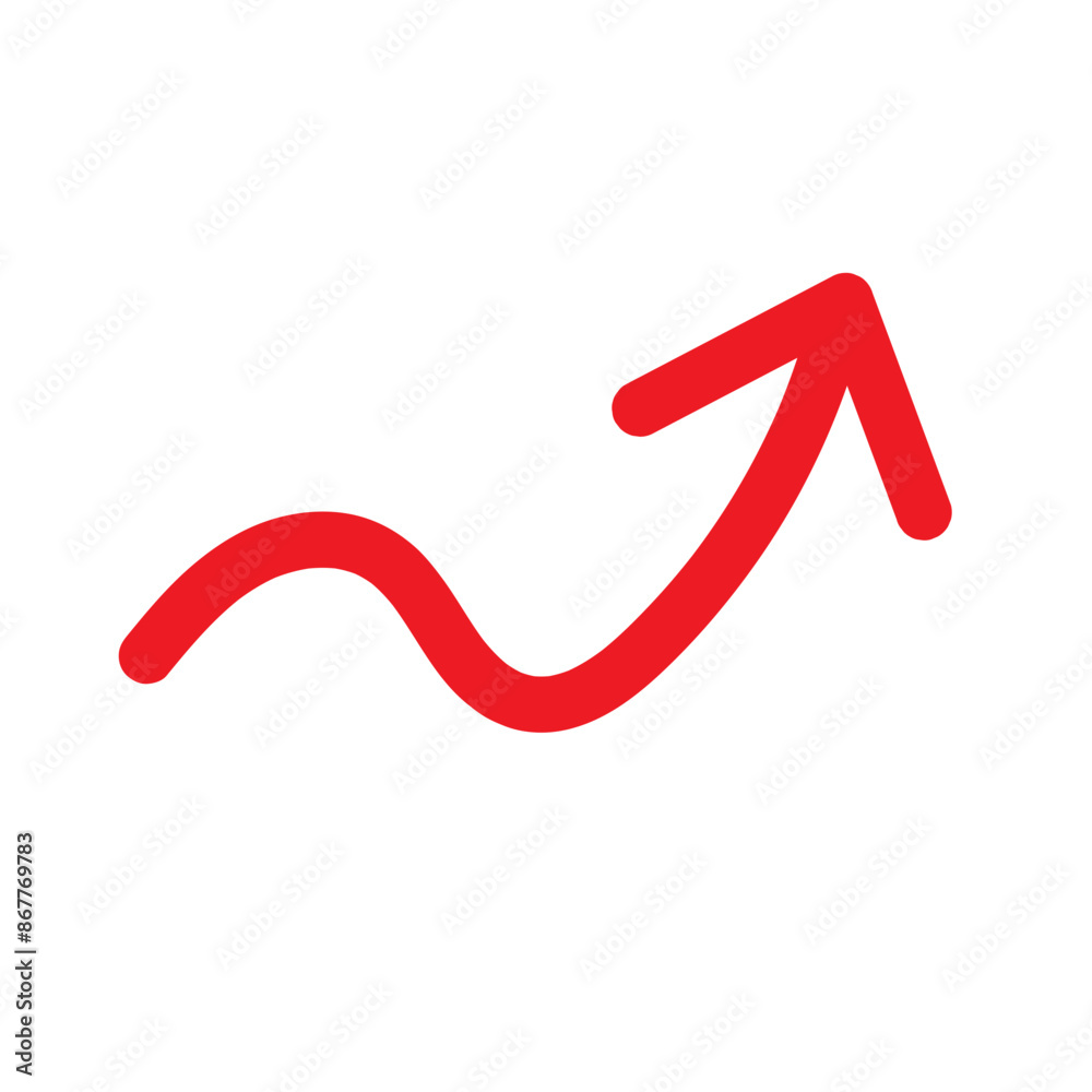 Red Hand drawn arrow icon. Arrow sketch graphic design for education and business use. Red Hand drawn arrow icon. Arrow sketch graphic design for education and business use.
