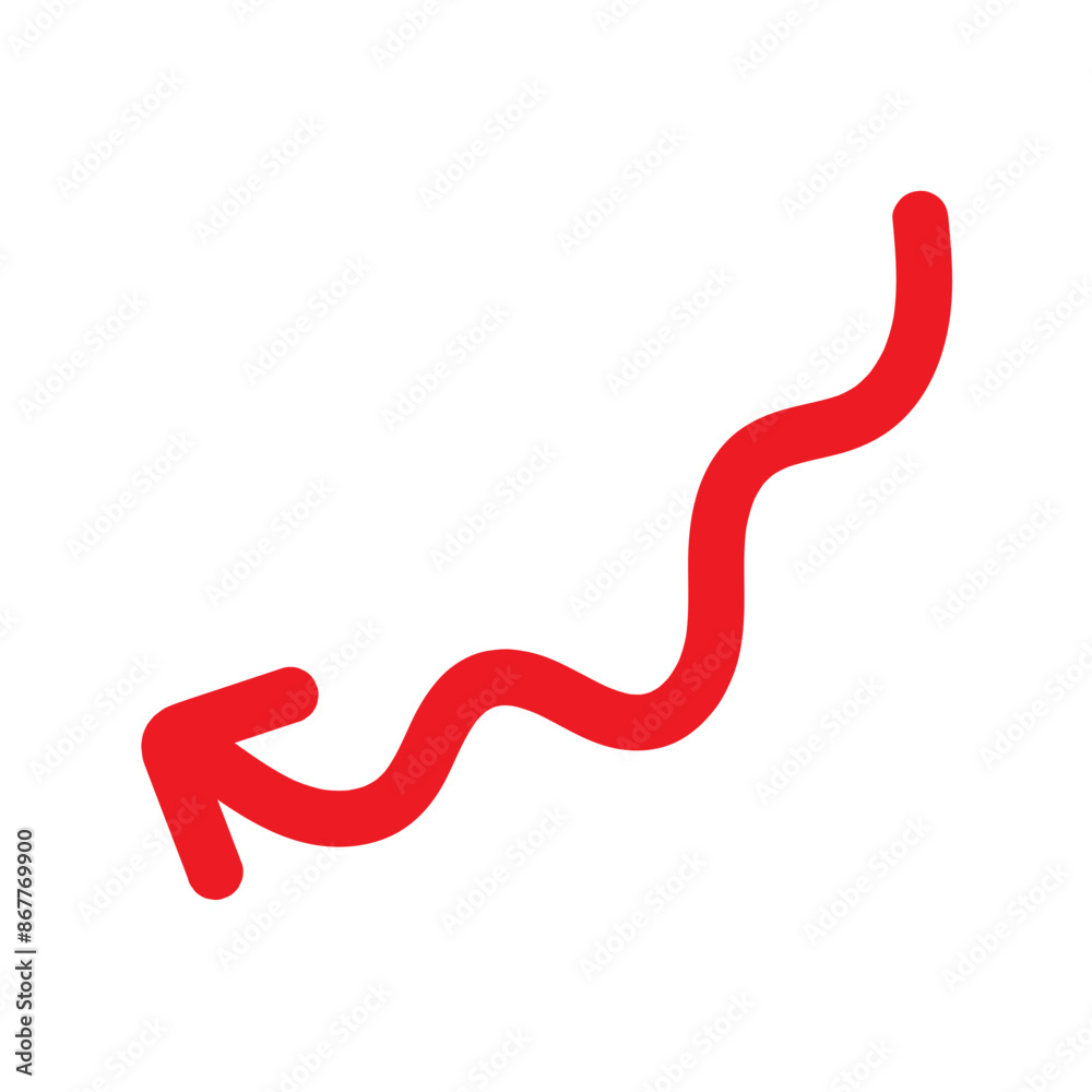 Red Hand drawn arrow icon. Arrow sketch graphic design for education and business use. Red Hand drawn arrow icon. Arrow sketch graphic design for education and business use.
