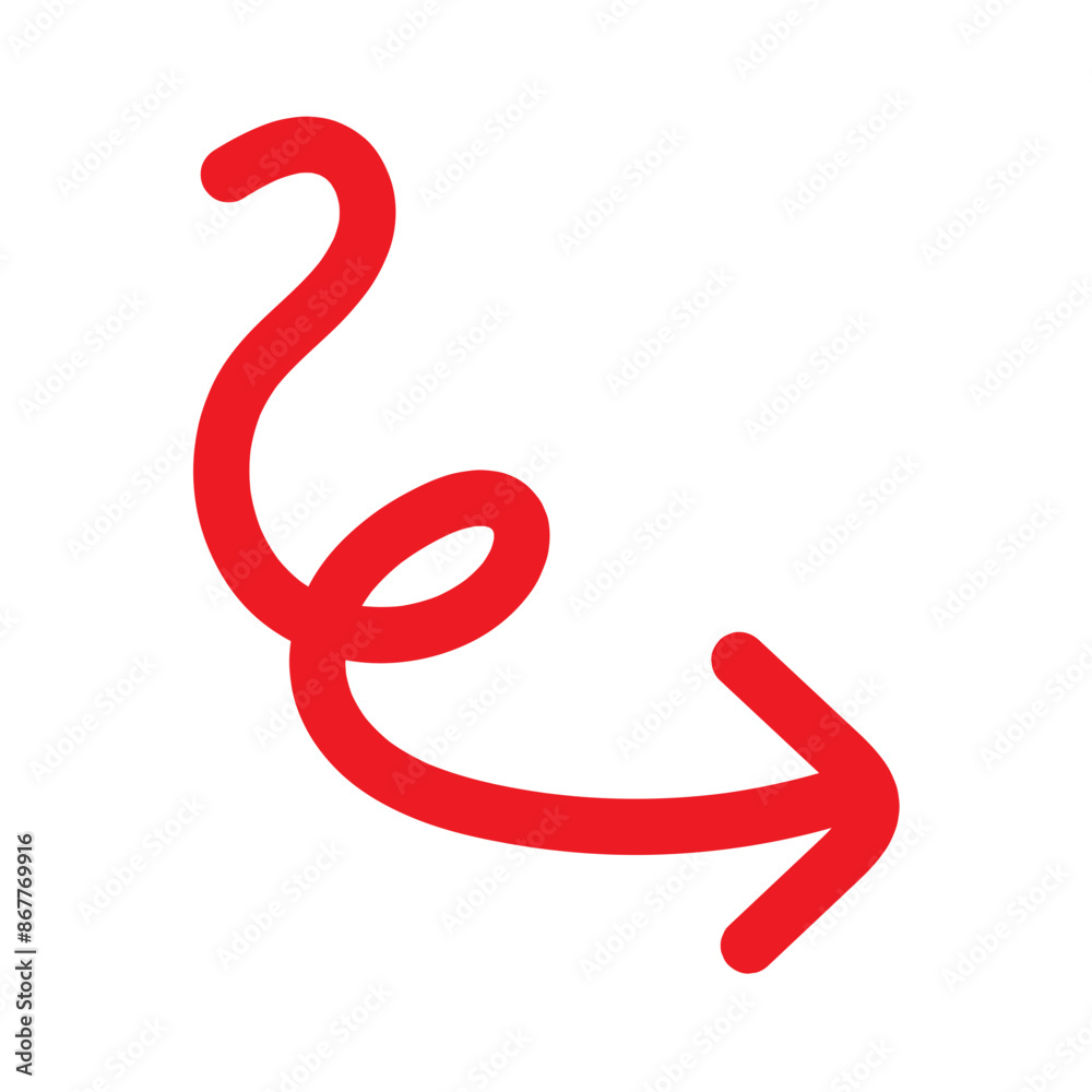 Red Hand drawn arrow icon. Arrow sketch graphic design for education and business use. Red Hand drawn arrow icon. Arrow sketch graphic design for education and business use.