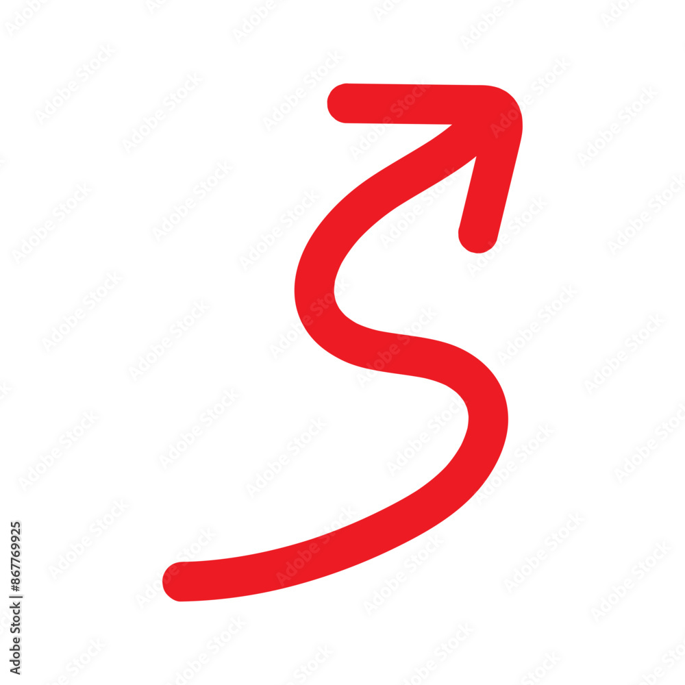 Red Hand drawn arrow icon. Arrow sketch graphic design for education and business use. Red Hand drawn arrow icon. Arrow sketch graphic design for education and business use.