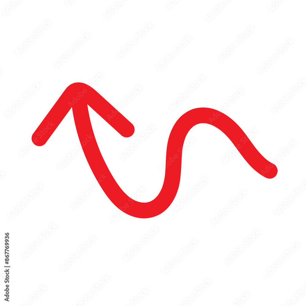 Red Hand drawn arrow icon. Arrow sketch graphic design for education and business use. Red Hand drawn arrow icon. Arrow sketch graphic design for education and business use.
