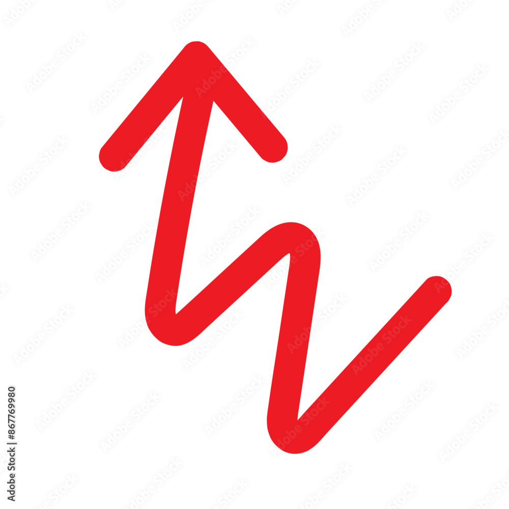 Red Hand drawn arrow icon. Arrow sketch graphic design for education and business use. Red Hand drawn arrow icon. Arrow sketch graphic design for education and business use.