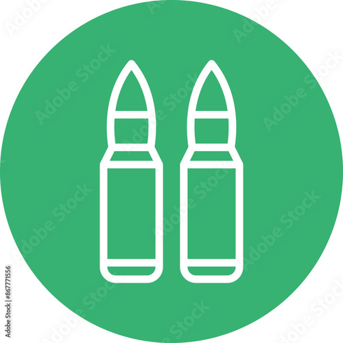 Bulet VectorLine White Circles Multicolors