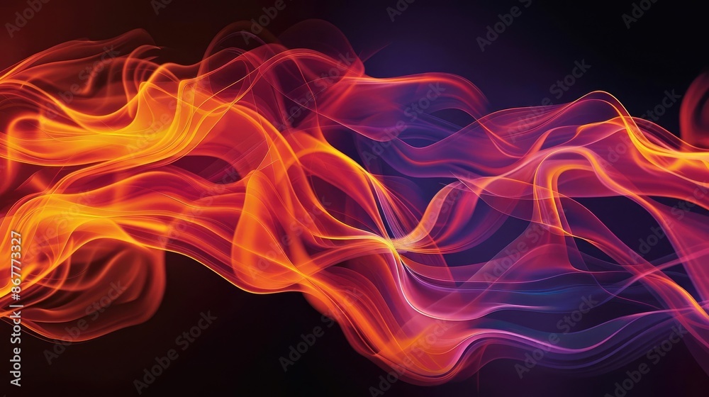 Fire and Flame Curved lines resembling flames, with warm colors like red, orange, and yellow Fire and Flame Curved lines resembling flames, with warm colors like red, orange, and yellow