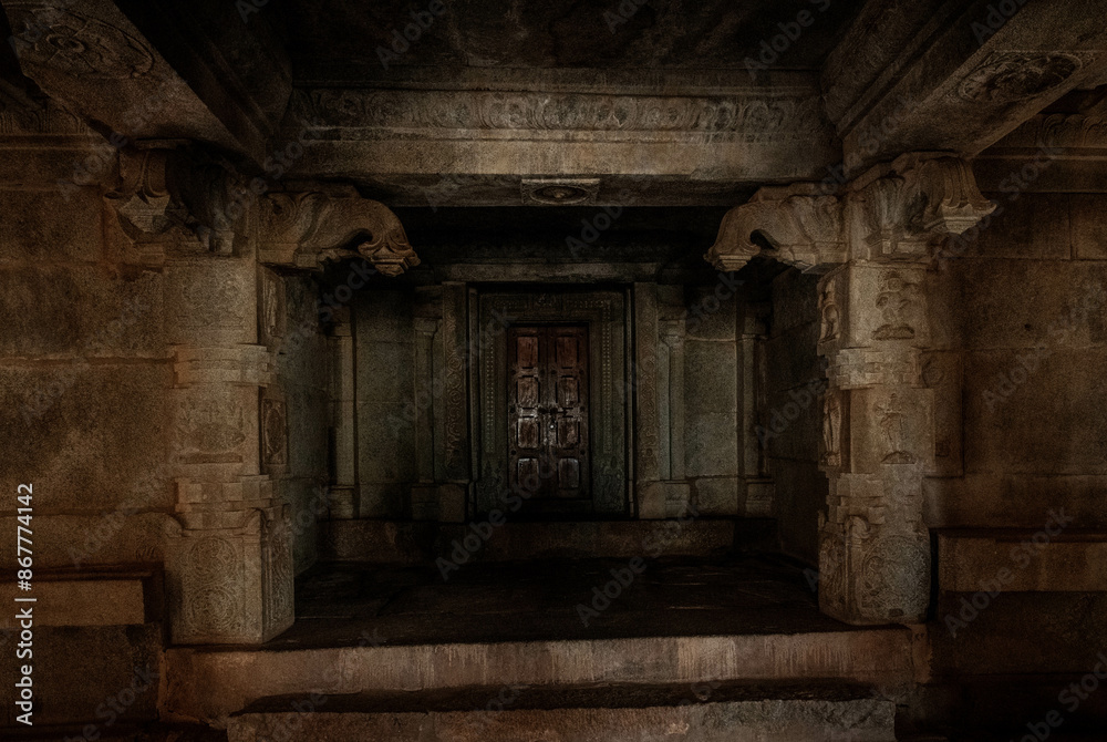 Hazara Rama Temple or Temple of a Thousand Rams. Hampi. India Hazara Rama Temple or Temple of a Thousand Rams. Hampi. India