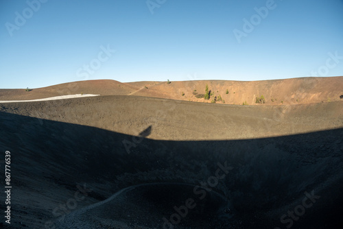 Trail Leads To The Bottom of Cinder Cone Caldera photo