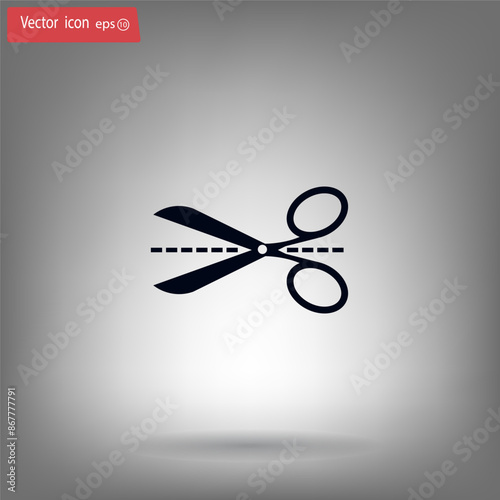 Vector illustration, gray background.