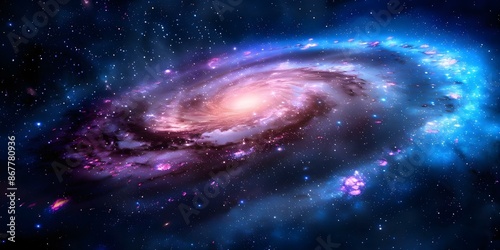 Exploring the Cosmos A Journey Through Distant Galaxies and Celestial Wonders. Concept Cosmic Exploration, Distant Galaxies, Celestial Wonders, Astronomical Discoveries, Galactic Journey © Ян Заболотний