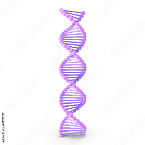 Realistic 3D DNA Model PNG Images | High-Quality DNA Modeling Illustrations | Scientific DNA Art for Biology and Genetics