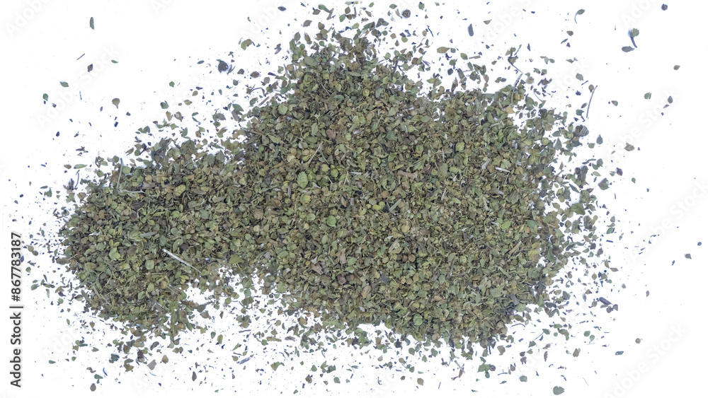 Close-up of Dried Thyme. Transparent image. Close-up of Dried Thyme. Transparent image.
