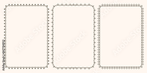 Floral border and frames
