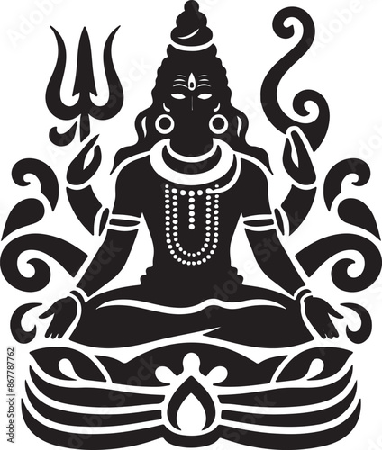 Majestic Lord Shiva Vector 