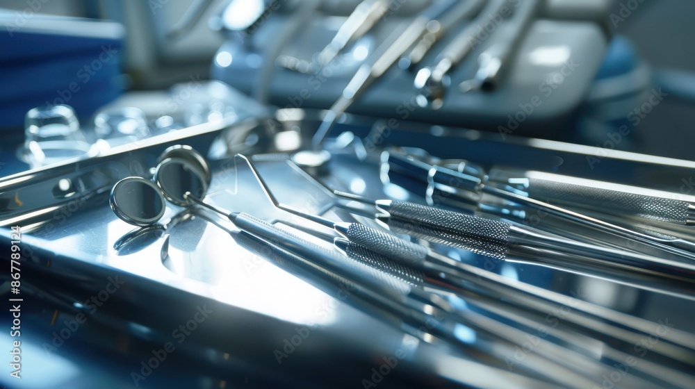 Close-Up of Sterilized Dental Instruments Close-Up of Sterilized Dental Instruments