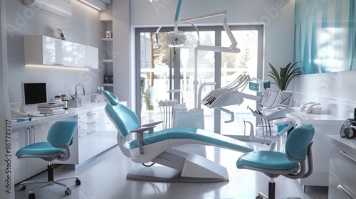 Sleek and Modern Dental Clinic Interior