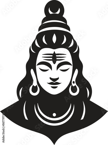 Majestic Lord Shiva Vector 