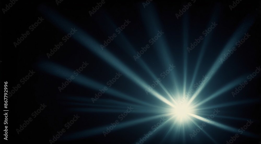 Light rays are emitting from a bright light source Light rays are emitting from a bright light source