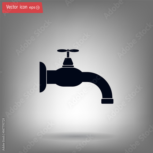 Vector illustration, gray background.