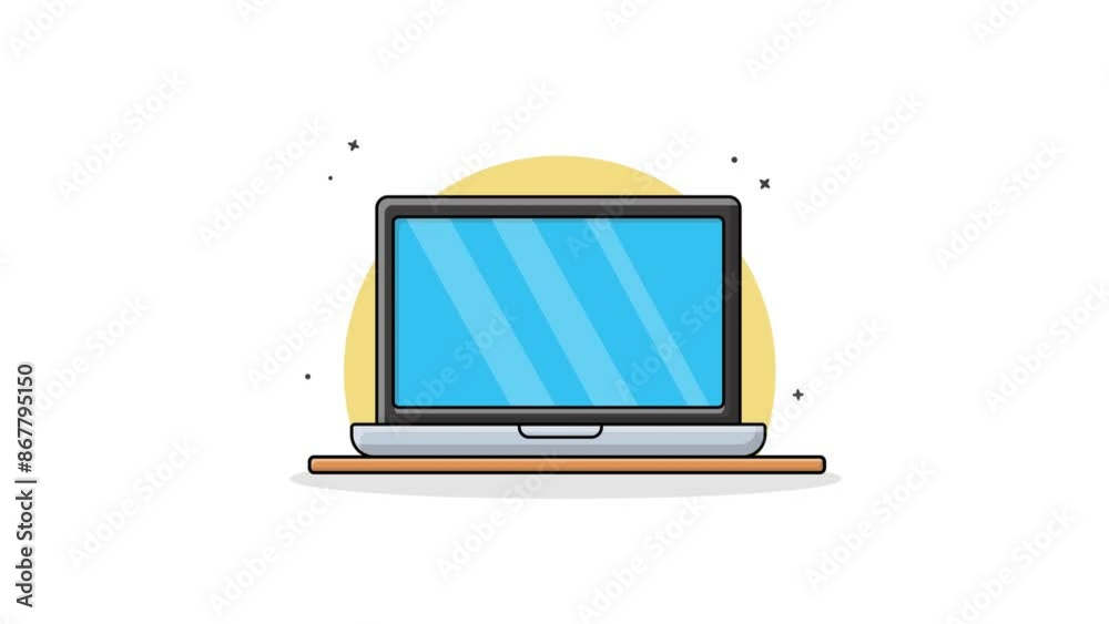 4K Laptop Animation Video 4K Laptop Animation Video