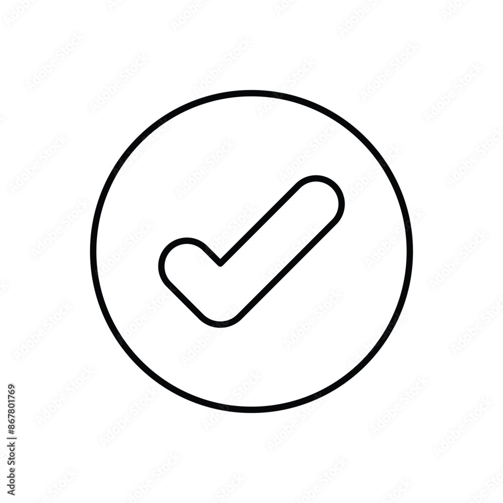 Approved icon design with white background stock illustration Approved icon design with white background stock illustration