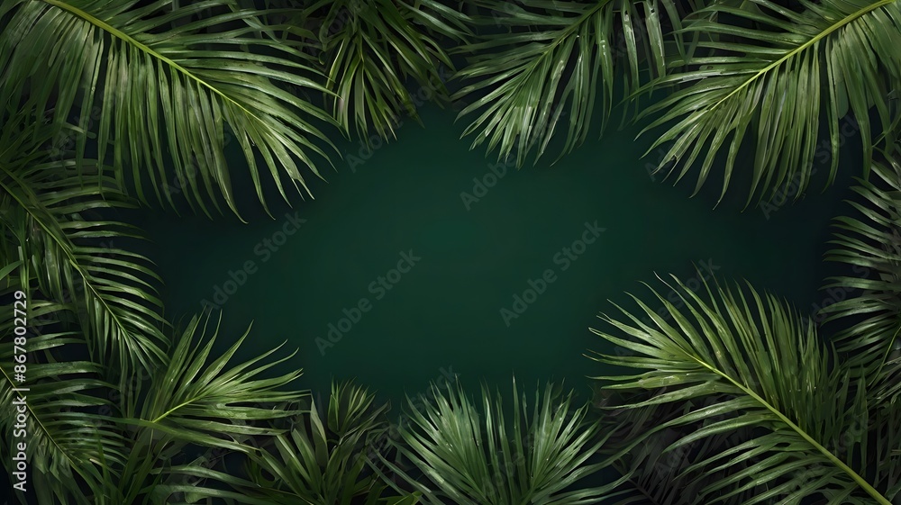 palm tree leaves, ai generated palm tree leaves, ai generated