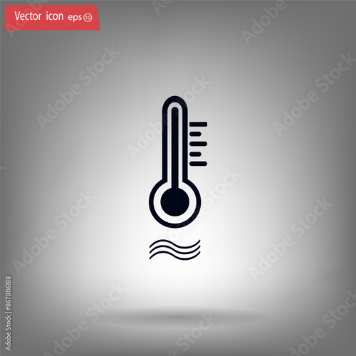 Vector illustration, gray background.