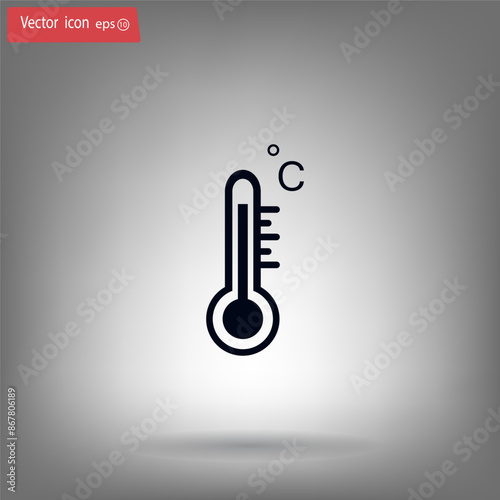 Vector illustration, gray background.