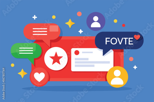 A banner for using phone notification, using the Fovte app to post engaging content on social media.