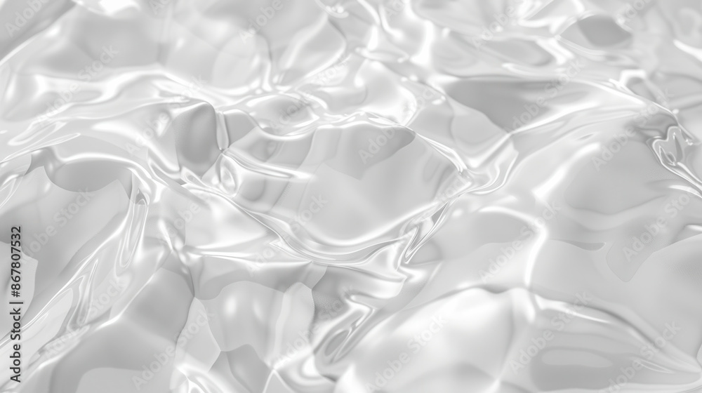Fototapeta premium Abstract white transparent shadow water surface texture natural background